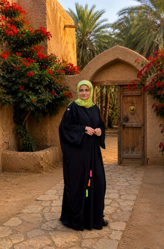 Dress عفة - أسود