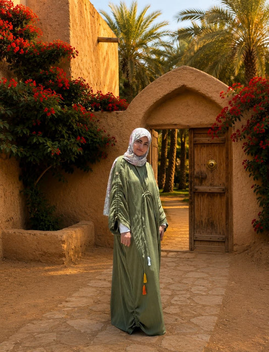 عفة - زيتي / أخضر زيتوني Dress